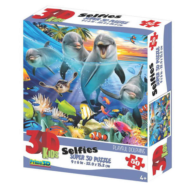 Пазл 3D 50 Игривые дельфины - 0