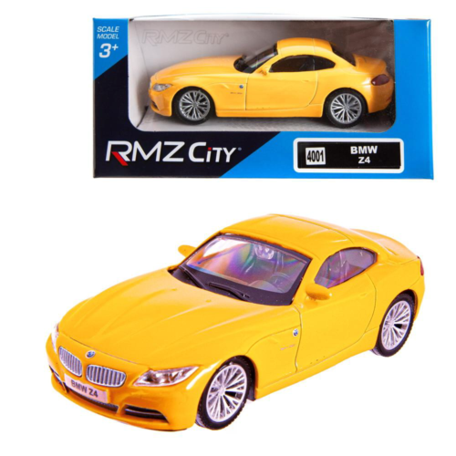 Машина металлическая RMZ City 1:43 BMW Z4 , Цвет Жёлтый - 0
