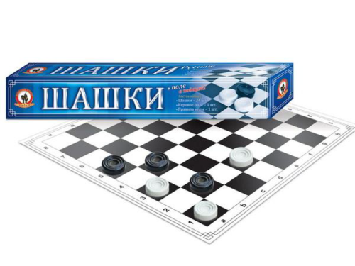 Настольная игра "ШАШКИ" - 0