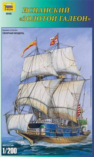 Модель сборная Корабль Испанский Золотой галеон