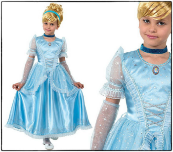 Костюм карнавальный ДИСНЕЙ Принцесса Золушка (текстиль) размер 28 (детский)