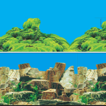 Фон 9023/9064 - Каменное многоцветье/Морской каньон (0,4м х 15м)