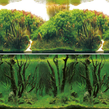 Фон 9084/9085 - Зеленые холмы/Подводный лес (0,3м х 15м)