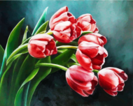 CG867/Букет тюльпанов-картина по номерам - 0