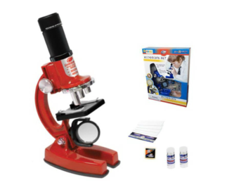 Набор для опытов с микроскопом, 23 предмета в наборе - 21353