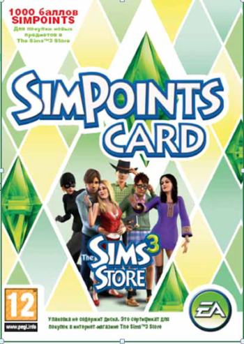The Sims 3 SimPoints CARD (1000 баллов)