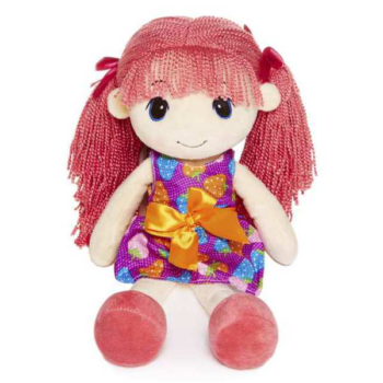 Кукла Стильняшка с Розовыми Волосами, 40 см