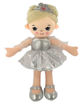 Кукла мягконабиваная Балерина, 30 см, M6002
