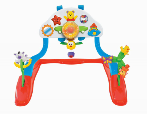 Увлекательный гимнастический центр это не только яркая игрушка, но и турничок, с помощью которого малыш может попытаться приподняться или сесть. На яр - 0