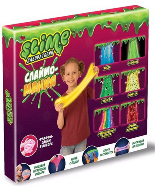 Набор для девочек большой "Slime" "Лаборатория", 300 гр. - 0