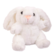 Кролик белый, 17 см игрушка мягкая - 0