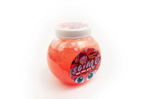 Лизун Slime "Mega Mix", прозрачный + красный 500 гр - 0
