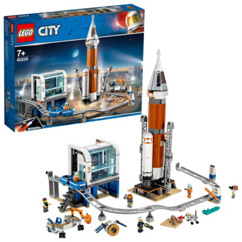 Конструктор LEGO City Space Port Ракета для запуска в далекий космос и пульт управления запуском - 0