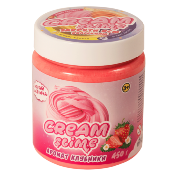 Cream-Slime с ароматом клубники, 450 г