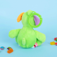 Мягкая игрушка-погремушка "Разноцветный пёсик" - 2