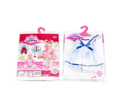 Одежда для кукол: платье (белый цвет), 25,5x36x1см - 0