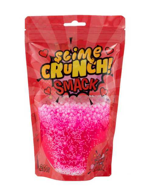 Слайм Crunch-slime SMACK с ароматом земляники, 200 г - 0