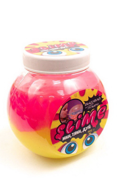 Лизун Slime "Mega Mix", розовый + желтый 500 гр - 0
