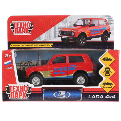 Машина "Технопарк" Lada 4x4 спорт - 0