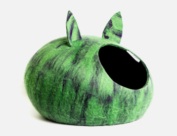 Домик слипер с ушками WoolPetHouse - зеленый