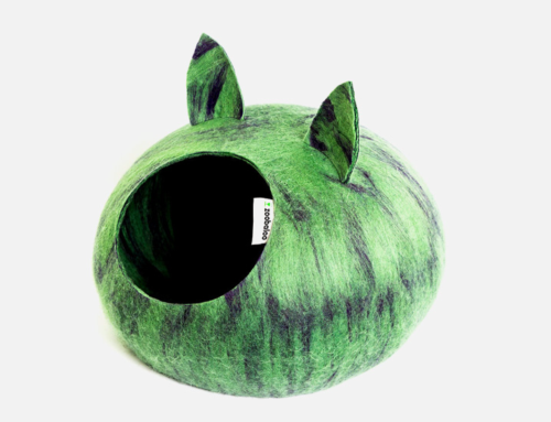 Домик слипер с ушками WoolPetHouse - зеленый - 1