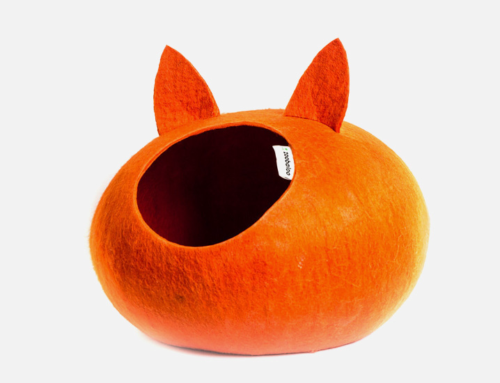 Домик слипер с ушками WoolPetHouse - оранжевый - 1