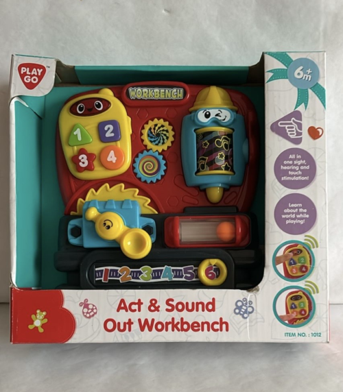Развивающая игрушка PlayGo "Мастерская", со светом и звуком, пластик, 13x14 см - 0