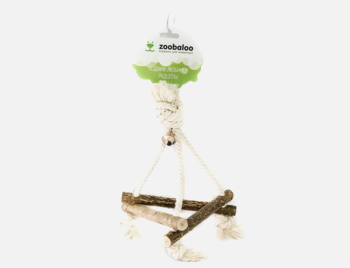 Игрушка для птиц Канатные качели 3D с колоколом