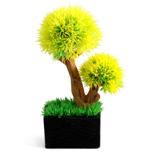 Растение - Бонсай желтый (8,5см х 4см х 20см) - 0