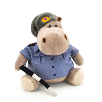 Мягкая игрушка «Бегемот Полицейский»