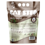 Наполнитель комкующийся растительный CAT STEP - Wood Original - 5 л - 2