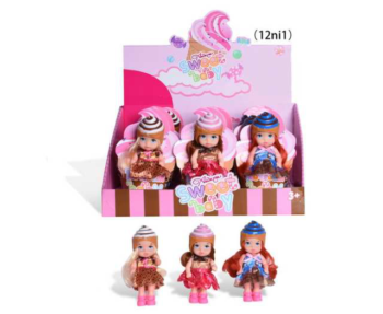 Куколка, сладкая серия, 12 шт. в дисплее 3 вида в ассортименте - DH2210A