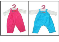 Одежда для кукол: комбинезон (красный/синий цвет), 25x1x38см - 0