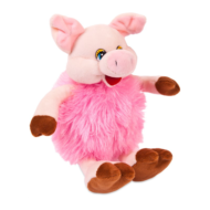 Мягкая игрушка Свинка (розовая) пушистая, 17 см - 0