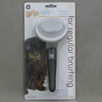 Щетка-пуходерка мягкая маленькая - Grip Soft Slicker Brush Small