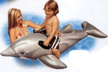 Игры в воде. Животное "Дельфин" надувное сред. 175х66 см.(от 3-х лет)