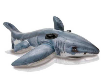 Игрушка надувная для плавания 173x107 см. Акула с ручками