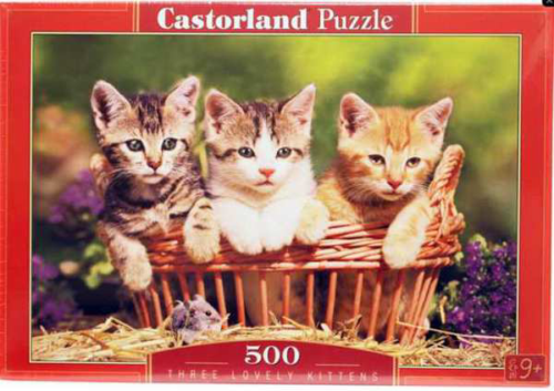 Пазл Castorland Животные 500 деталей, Три котенка 47*33 см - 0