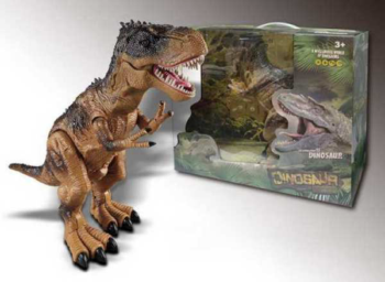 Динозавр Тиранозавр Рекс / Спинозавр р/у, пускает пар, звуковые и световые эффекты, 2 вида в ассортименте.