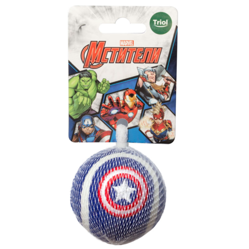Игрушка для собак Marvel Капитан Америка - Мяч теннисный - 1