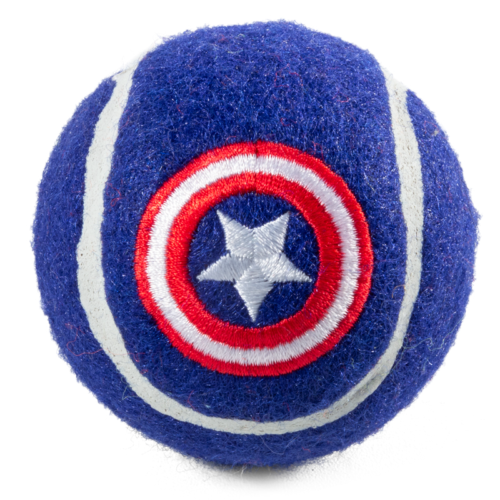 Игрушка для собак Marvel Капитан Америка - Мяч теннисный - 0