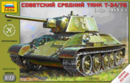 Модель сборная без клея "Советский средний танк "Т-34/76 (обр. 1943г.) 1/72 - 0