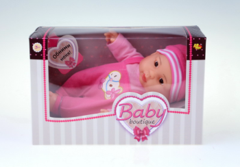 Кукла-пупс "Baby boutique", 22 см, ярко-розовый костюмчик