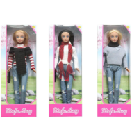 Кукла Defa. Lucy в свитере и шарфе, 3 вида в ассортименте - 0