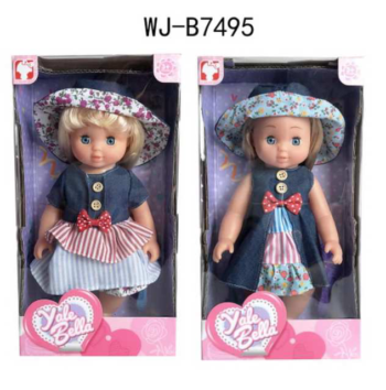 Кукла в платье и шляпке, в ассортименте 2 вида, 25 см
