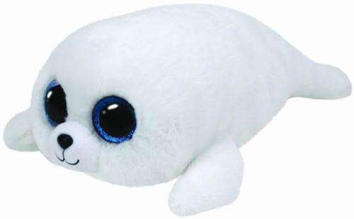 Мягкая игрушка Белый тюлень Icing Beanie Boo's, 15см - 0
