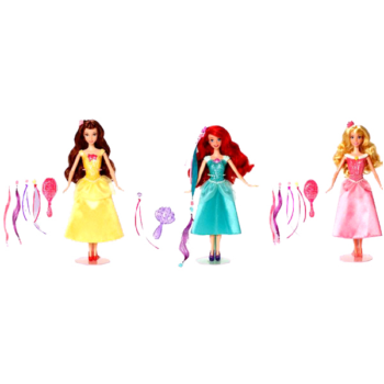 Кукла принцесса красавица Модные прически, Disney Princess с аксессуарами