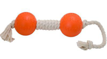 Игрушка для собак - Гантель канатная малая (длина 53 см, диаметр 9 см)