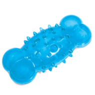 Игрушка для собак из термопластичной резины - Косточка шипованная с отверстиями - 13,5см - 0