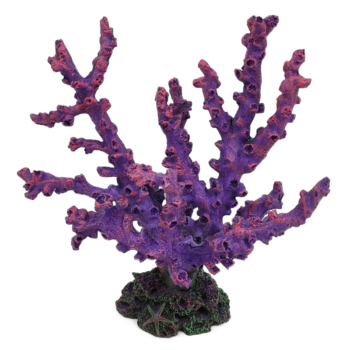 Коралл искусственный фиолетовый - Монтипора (18см х 9,5см х 18,5см)
